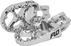 Flo Pro Series Footpegs Driver Foot Pegs Pair SX Chrome