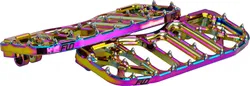 Flo V5 Moto Boards Floorboards Pair Jet Fuel Iridescent