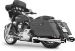 Freedom Eagle 4in. Slip-On Exhaust Chrome Blk Tip