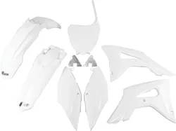 UFO Full Body Plastic Kit Fender Fairing Side Panel White