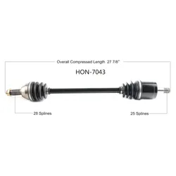 Tytaneum Replacement CV Axle Front Right or Left