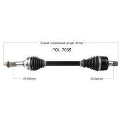 Tytaneum Heavy Duty Rear Right or Left CV Axle