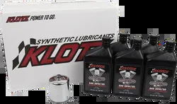 Klotz Engine Oil Change Kit w Chrome Filter 20W50 5qt