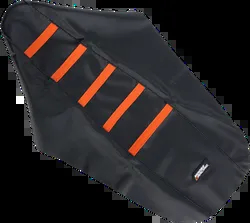 Moose Black Orange Rubber High Trac Ribbed Seat Cover For KTM