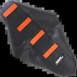 Moose Black Orange Rubber High Trac Ribbed Seat Cover For KTM