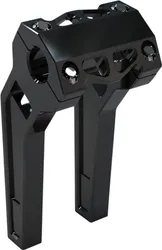 LA Choppers 8in Black Pullback Performance Riser Pair for 1in Clamping D