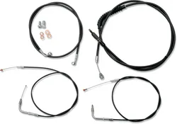 LA Chopper STD Black 12-14in Handlebar Controls Kit wo ABS