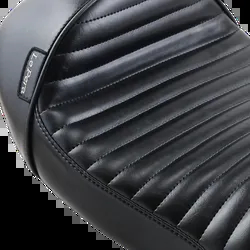 Le Pera Black Pleated Stubs Cafe Solo Seat