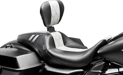 Le Pera White Black Double Diamond Outcast GT Seat w Backrest