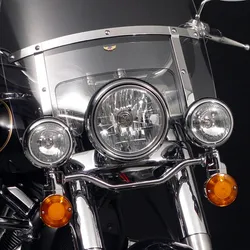 National Cycle Spotlight Light Bar Chrome w Turn Signals DOT EC Approved