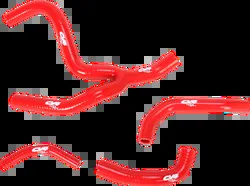 CV4 Performance Silicone Radiator Hose Y Kit Red 3pc