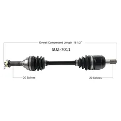 Tytaneum Replacement CV Axle Front Left