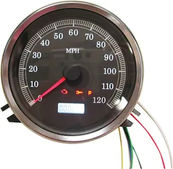 Harddrive Electronic Speedometer Gauge Black Face for 6 Speed