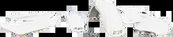 UFO Full Body Plastic Kit Fender Fairing Side Panel White