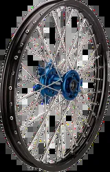 Moose Black SX1 Complete Wheel Assembly 19x1.4 Blue Hub