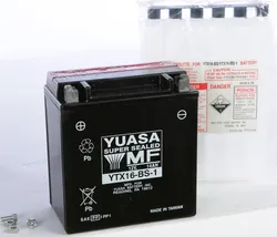 Yuasa Fresh Pack AGM Maintenance Free Battery YTX16-BS-1