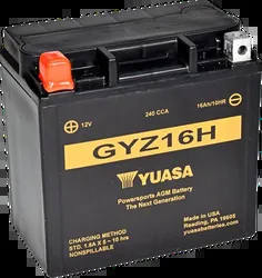Yuasa Factory Activated Maintenance Free Battery GYZ16H