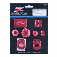 Zeta Billet Aluminum Dress Up Kit Red