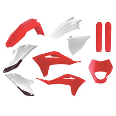 Polisport Complete Enduro Plastic Body Kit Set Red White