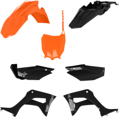 Acerbis Complete Plastic Fender Body Kit Black Orange