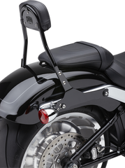 Cobra 14in Black Steel Detachable Backrest Kit Round Style