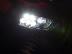 Moose Black LED Headlights Left Right Pair