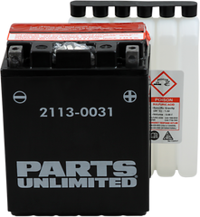 Parts Unlimited AGM Maintenance Free Battery YTX14AHL-BS