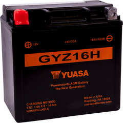 Yuasa Factory Activated Maintenance Free Battery GYZ16H