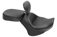 Mustang Black Vintage Wide Touring 2pc Seat w Backrest