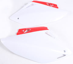Acerbis Side Panel Number Plates Red White