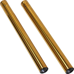 Arlen Ness Gold 49mm Fork Legs Tubes Pair 24 7-8in. 2in. Over