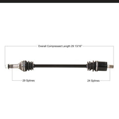 Tytaneum Front Left or Right Replacement CV Axle