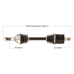 Tytaneum Rear Right Replacement CV Axle