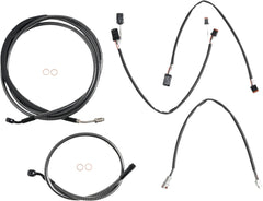 Magnum KARBONFIBR Handlebar Control Cable Installation Kit 12-14in Apes ABS