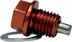 Moose Racing Orange Aluminum Magnetic Drain Plug Bolt Screw