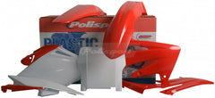Polisport Plastic Fender Body Kit Set Red White CRF250R