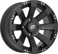 Sedona Black Spyder 12x7 Wheel Rim 4/110 2+5
