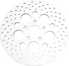Harddrive Drilled Front Brake Rotor Disc Stainless Polished 11.5in. CS