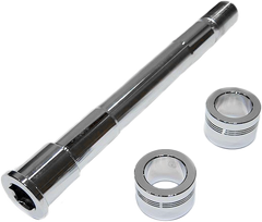 Harddrive Chrome Plated Front Axle Kit w Spacer