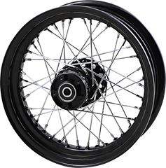 DS Black Front 40 Spoke Wheel 16x3.00