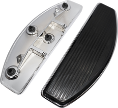 DS Chrome Billet Aluminum Driver Floorboard Pair