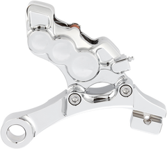 Arlen Ness 6-Piston Rear Brake Caliper 11.8in. Chrome w Bracket