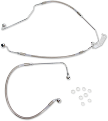 DS Silver Braided Stainless Steel Rear Brake Line