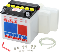 Parts Unlimited HD Maintenance Free Battery YB30L-B w Acid Pack