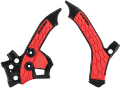 ACERBIS X Grip Frame Guards Black Red