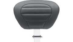 Mustang Black w Sky Blue Stitch Deluxe Driver Backrest