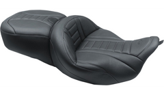 Mustang Black Vinyl Stitched 1 Pc Deluxe Touring Seat